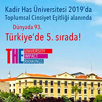 “THE University Impact Ranking 2019”da Toplumsal Cinsiyet Eşitliği’nde Dünyada 93. Türkiye’de 5. Sıradayız